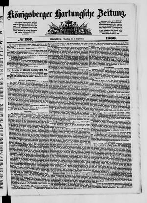 Königsberger Hartungsche Zeitung vom 04.09.1860