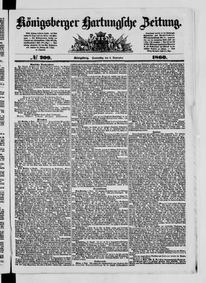 Königsberger Hartungsche Zeitung vom 06.09.1860
