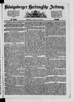 Königsberger Hartungsche Zeitung vom 09.09.1860