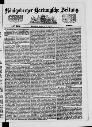 Königsberger Hartungsche Zeitung vom 16.09.1860
