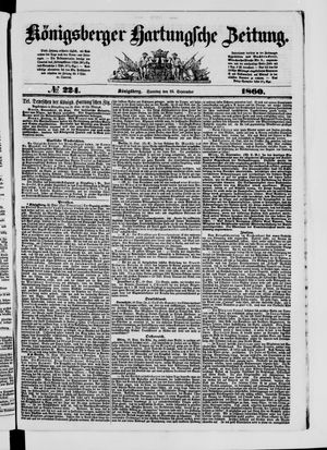 Königsberger Hartungsche Zeitung vom 23.09.1860