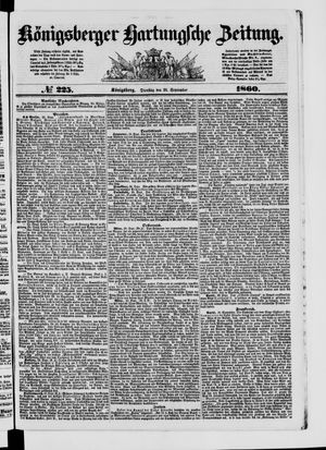 Königsberger Hartungsche Zeitung vom 25.09.1860