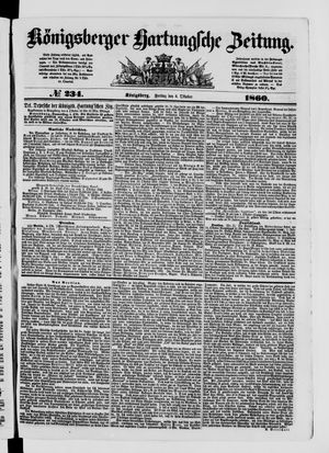 Königsberger Hartungsche Zeitung vom 05.10.1860