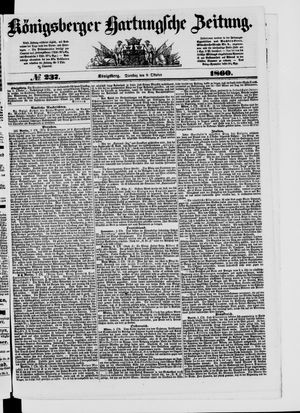 Königsberger Hartungsche Zeitung vom 09.10.1860