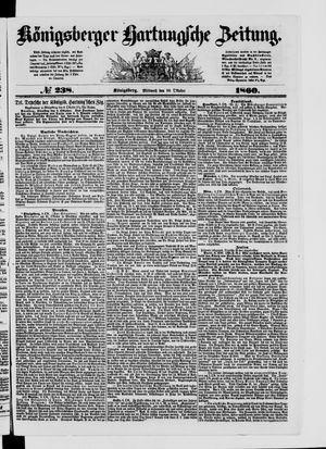 Königsberger Hartungsche Zeitung vom 10.10.1860