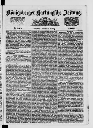 Königsberger Hartungsche Zeitung vom 18.10.1860