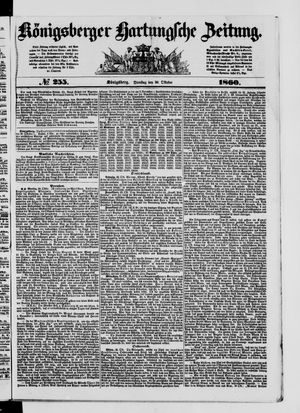 Königsberger Hartungsche Zeitung vom 30.10.1860
