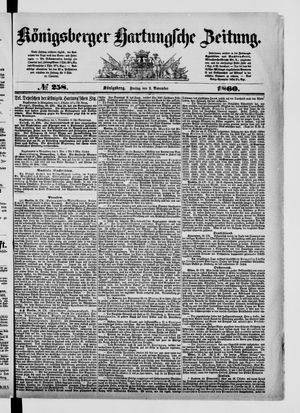 Königsberger Hartungsche Zeitung vom 02.11.1860