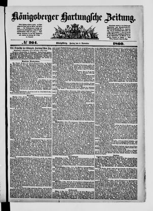 Königsberger Hartungsche Zeitung on Nov 9, 1860