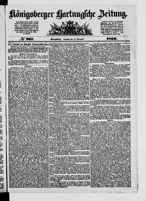 Königsberger Hartungsche Zeitung vom 13.11.1860