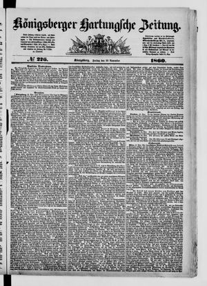Königsberger Hartungsche Zeitung vom 23.11.1860