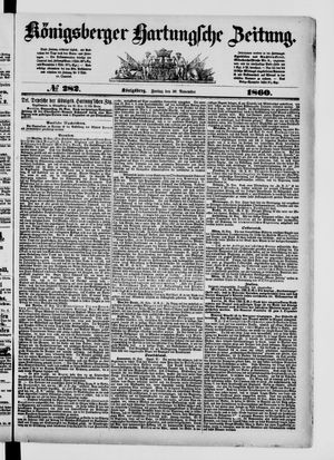 Königsberger Hartungsche Zeitung vom 30.11.1860
