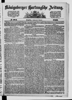 Königsberger Hartungsche Zeitung vom 02.12.1860