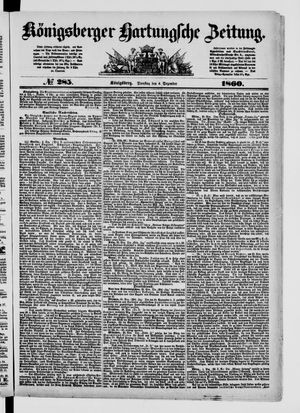 Königsberger Hartungsche Zeitung vom 04.12.1860