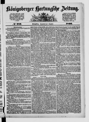 Königsberger Hartungsche Zeitung vom 08.12.1860