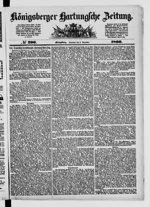 Königsberger Hartungsche Zeitung vom 09.12.1860