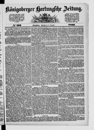 Königsberger Hartungsche Zeitung vom 12.12.1860