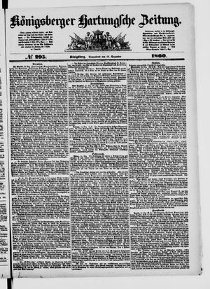 Königsberger Hartungsche Zeitung vom 15.12.1860