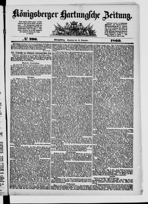 Königsberger Hartungsche Zeitung vom 16.12.1860