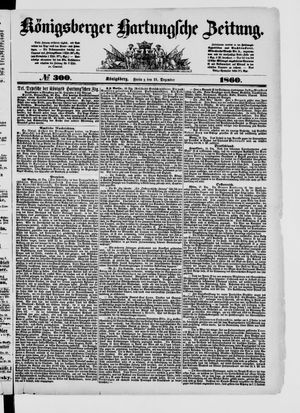 Königsberger Hartungsche Zeitung vom 21.12.1860