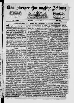 Königsberger Hartungsche Zeitung vom 23.12.1860