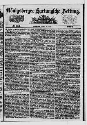Königsberger Hartungsche Zeitung vom 09.07.1861