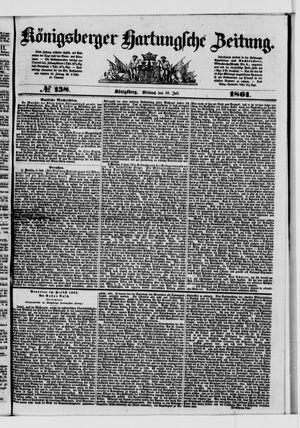 Königsberger Hartungsche Zeitung vom 10.07.1861