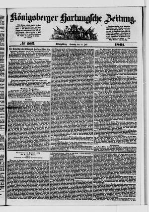 Königsberger Hartungsche Zeitung on Jul 14, 1861