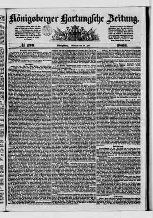 Königsberger Hartungsche Zeitung vom 24.07.1861