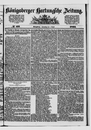 Königsberger Hartungsche Zeitung vom 01.08.1861