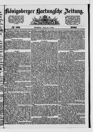Königsberger Hartungsche Zeitung on Aug 2, 1861