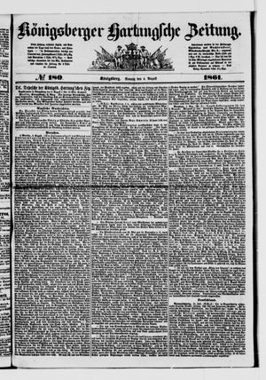 Königsberger Hartungsche Zeitung on Aug 4, 1861