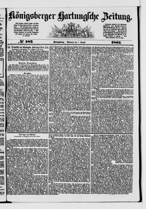 Königsberger Hartungsche Zeitung vom 07.08.1861