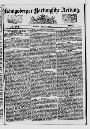 Königsberger Hartungsche Zeitung vom 09.08.1861