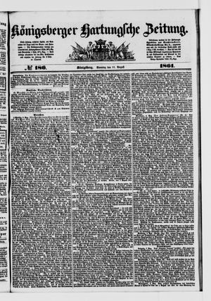 Königsberger Hartungsche Zeitung vom 11.08.1861
