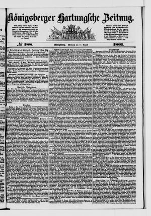 Königsberger Hartungsche Zeitung on Aug 14, 1861
