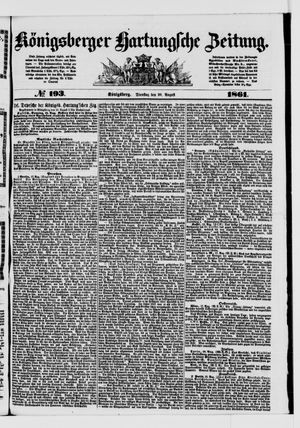 Königsberger Hartungsche Zeitung vom 20.08.1861