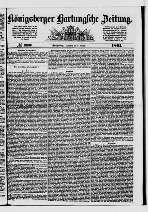 Königsberger Hartungsche Zeitung vom 27.08.1861
