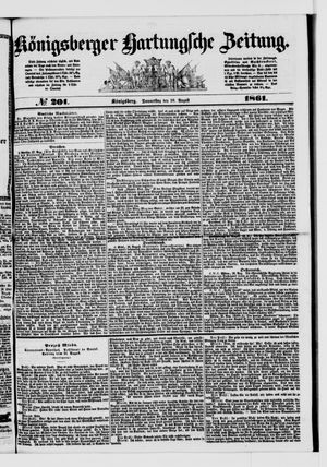 Königsberger Hartungsche Zeitung on Aug 29, 1861