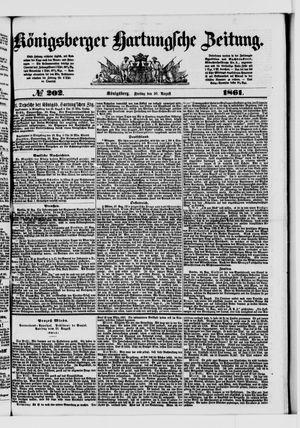 Königsberger Hartungsche Zeitung vom 30.08.1861