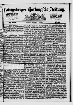Königsberger Hartungsche Zeitung vom 04.09.1861