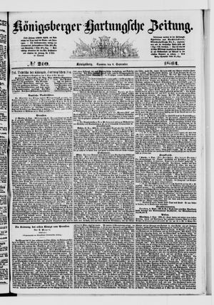 Königsberger Hartungsche Zeitung vom 08.09.1861
