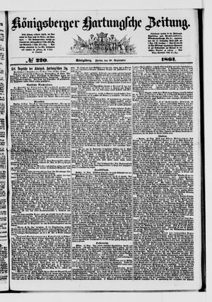 Königsberger Hartungsche Zeitung vom 20.09.1861