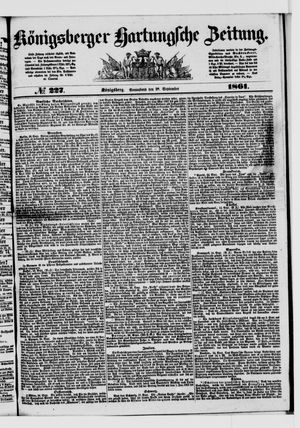 Königsberger Hartungsche Zeitung vom 28.09.1861