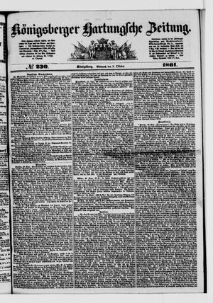 Königsberger Hartungsche Zeitung vom 02.10.1861