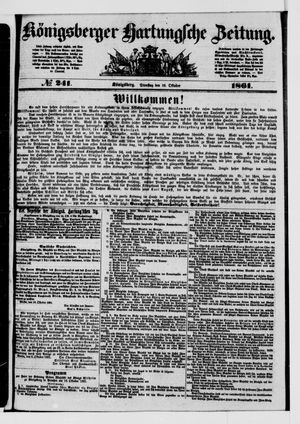 Königsberger Hartungsche Zeitung vom 15.10.1861