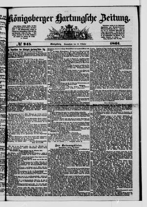 Königsberger Hartungsche Zeitung vom 19.10.1861