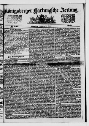 Königsberger Hartungsche Zeitung vom 22.10.1861
