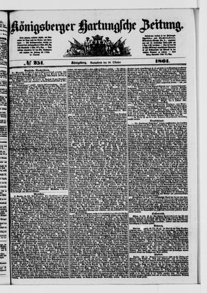 Königsberger Hartungsche Zeitung vom 26.10.1861