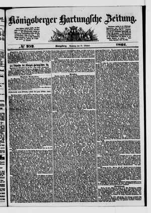 Königsberger Hartungsche Zeitung vom 27.10.1861
